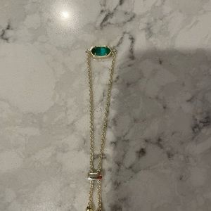 Kendra Scott Bracelet, Adjustable, Green and Gold